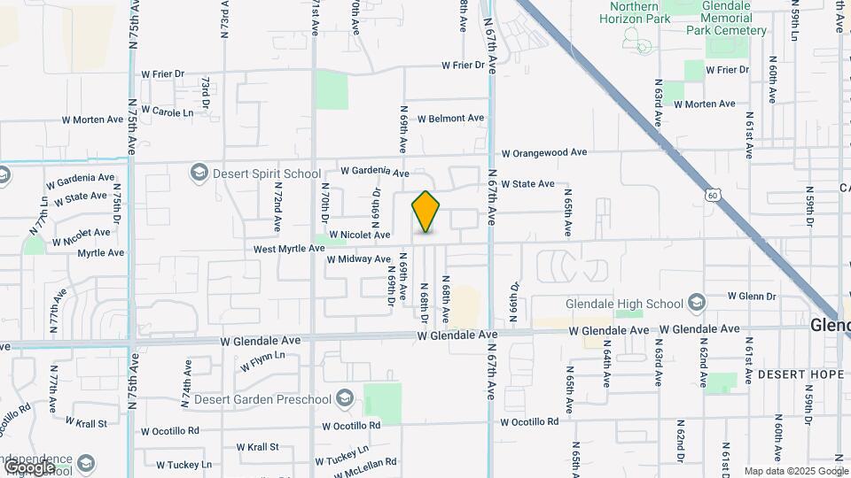 6809 W Nicolet Ave Map and Location Details