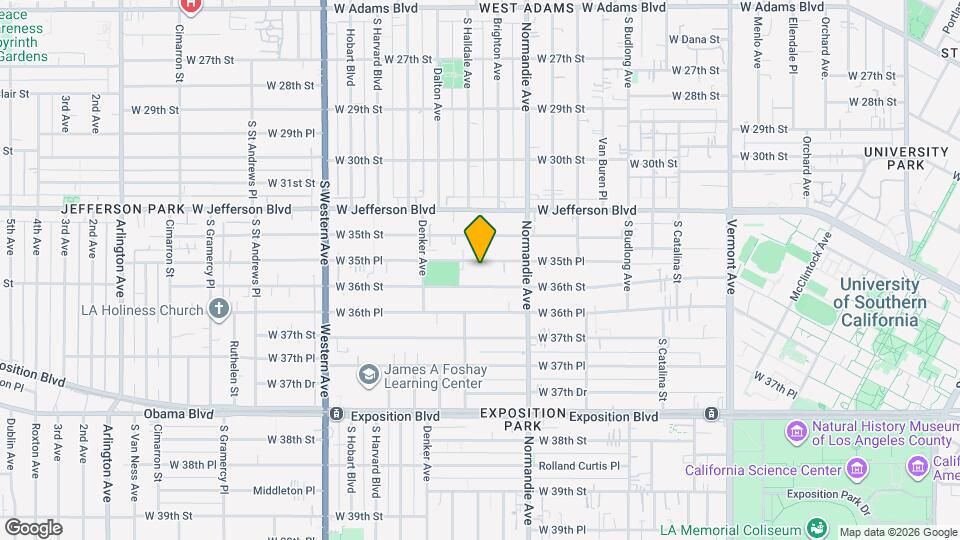 1464 3/8-1464 W 35th Pl Map and Location Details