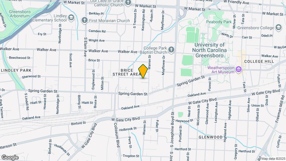 1709 Sherwood St Map and Location Details