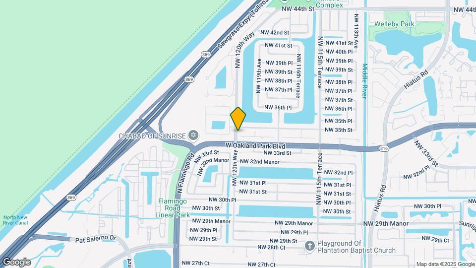 12041 NW 34th Pl Map and Location Details