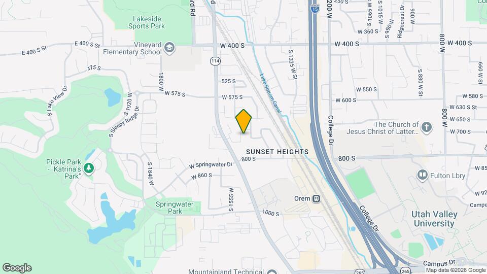 723 S 1525 W Map and Location Details