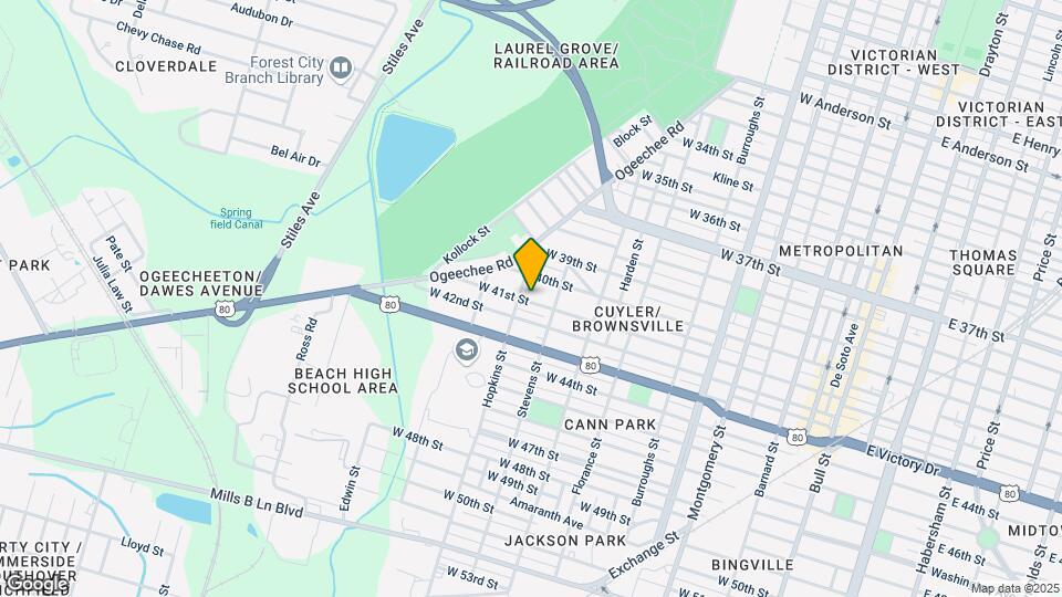 1022 W 41st St Map and Location Details
