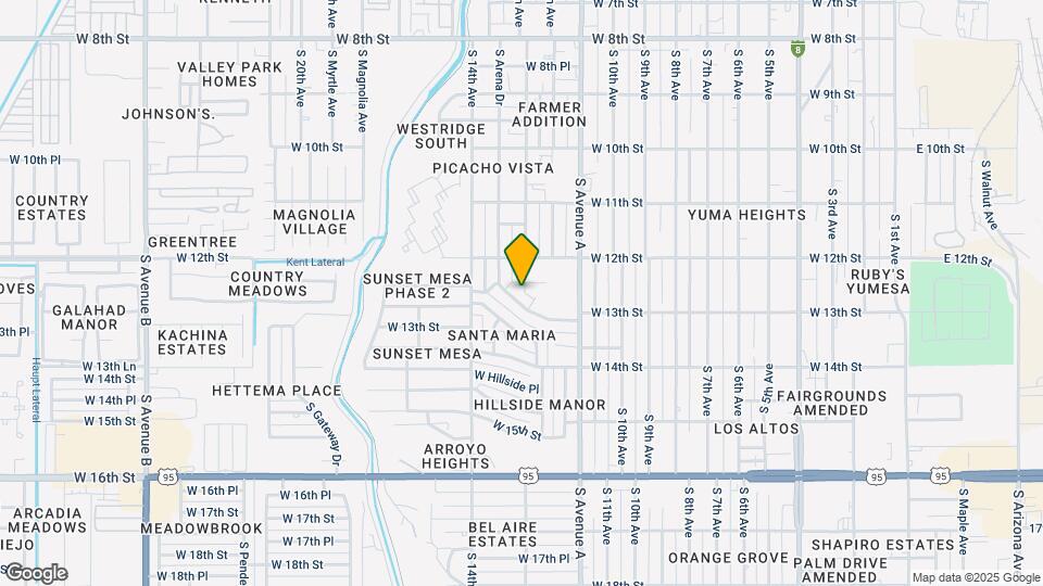 1344 W 13th St Map and Location Details