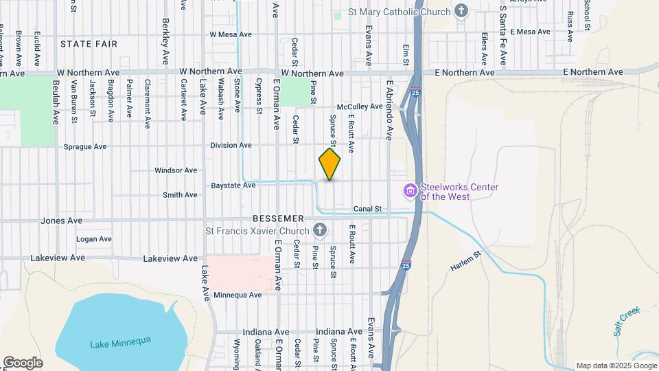 608 Baystate Ave Map and Location Details