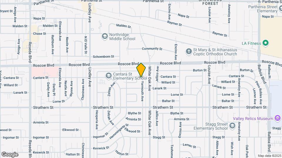 8157 Yarmouth Ave Map and Location Details