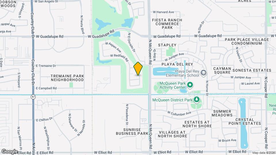 1662 W Campbell Ave Map and Location Details