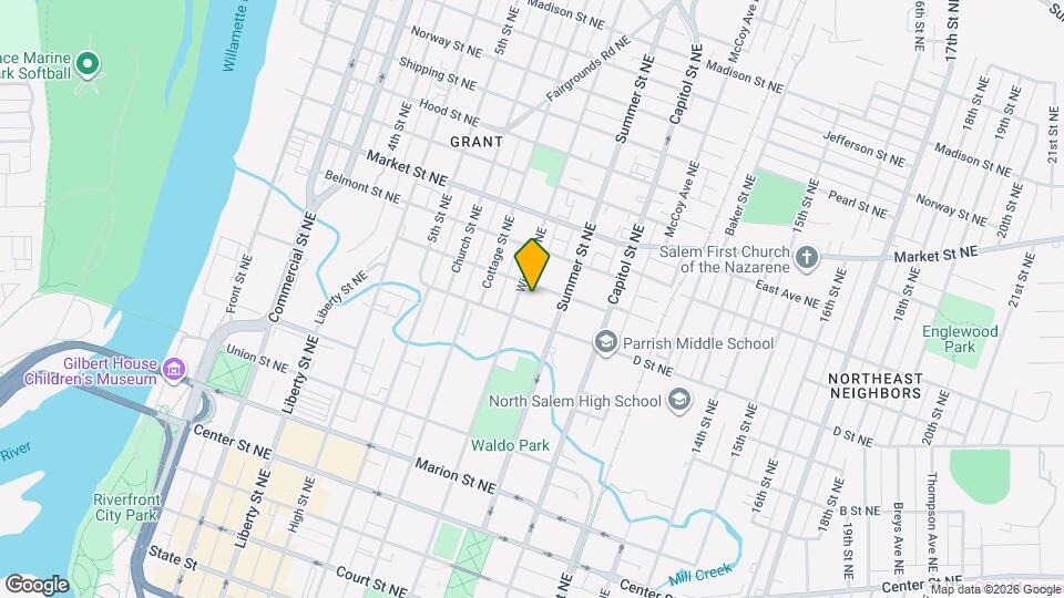 840 E St NE Map and Location Details