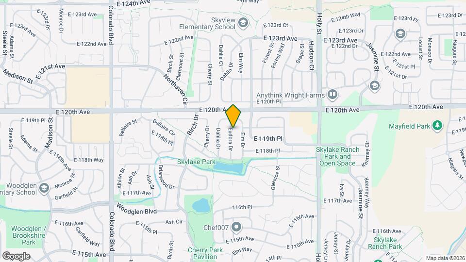 11942 Eudora Dr Map and Location Details