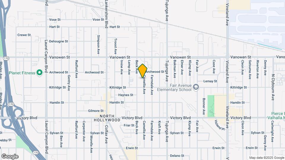 6629 Camellia Ave Map and Location Details