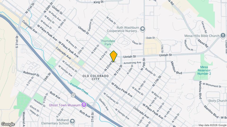 2135 W Platte Ave Map and Location Details