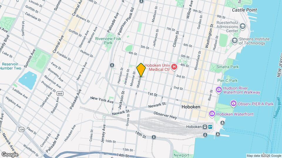 203 Madison St-Unit -# A Map and Location Details