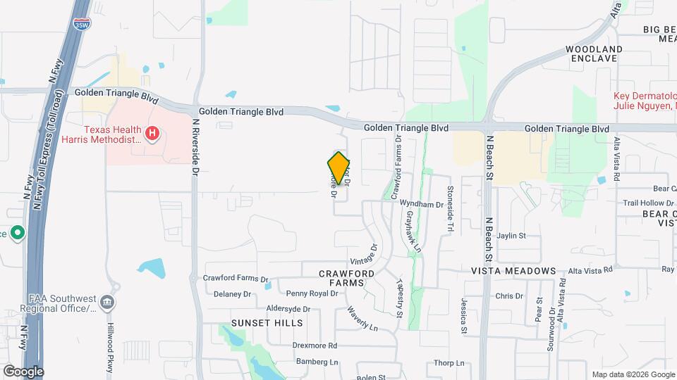 10624 Traymore Dr Mapa y Detalles de la Ubicación