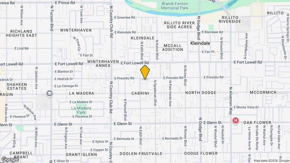 3068 N Edith Blvd Mapa y Detalles de la Ubicación