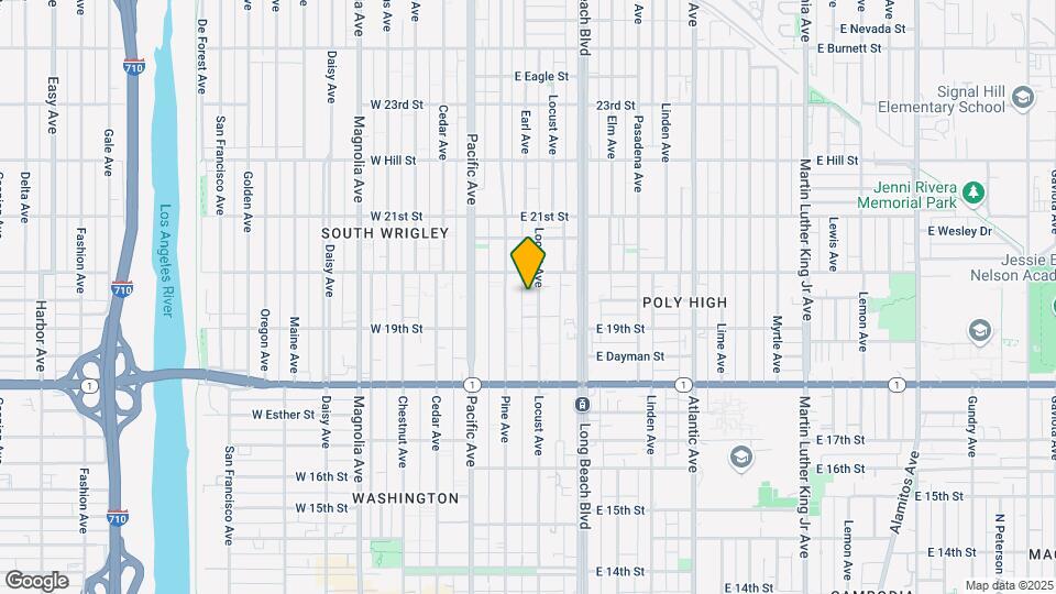1947 Locust Ave Map and Location Details