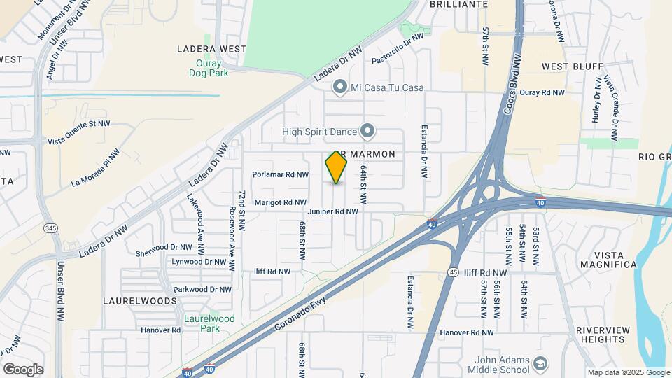 2012 Tierra Del Oso Pl NW Map and Location Details