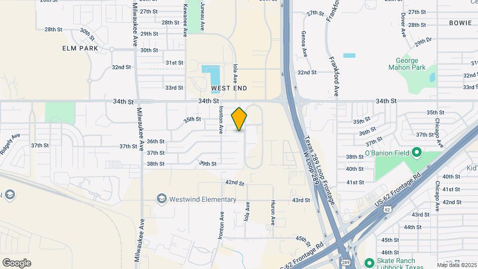 6103 36th St Map and Location Details