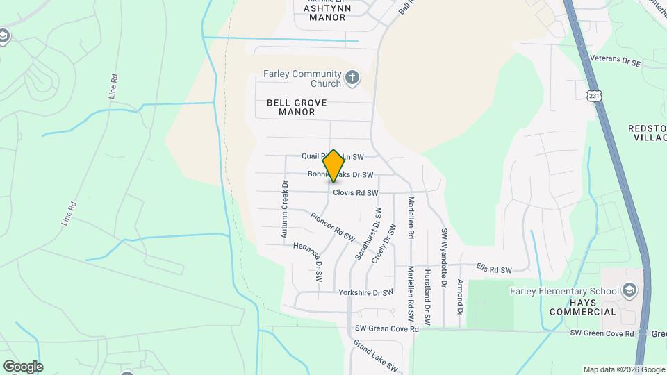 2524 Clovis Rd SW Map and Location Details
