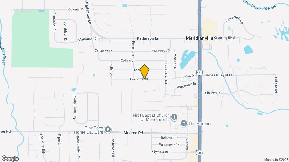 206 Peabody Rd Map and Location Details