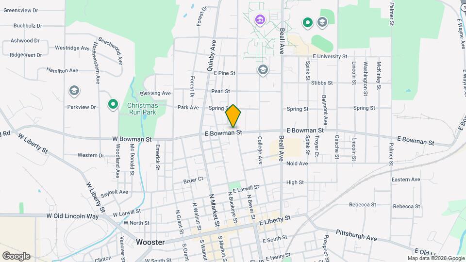 240 1/2 E Bowman St Map and Location Details