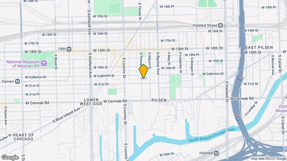 2017 S Throop St Map and Location Details