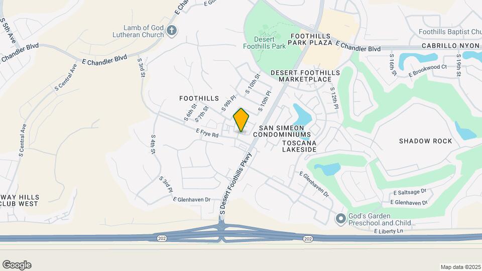 1024 E Frye Rd Map and Location Details