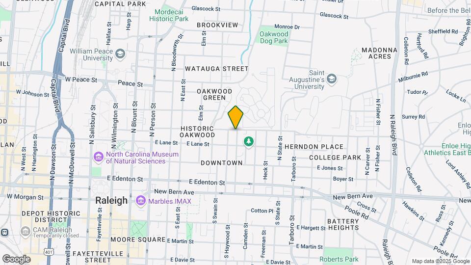 Family Getaway Downtown Raleigh Mapa y Detalles de la Ubicación