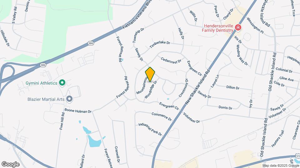 110 Woodridge Dr Map and Location Details