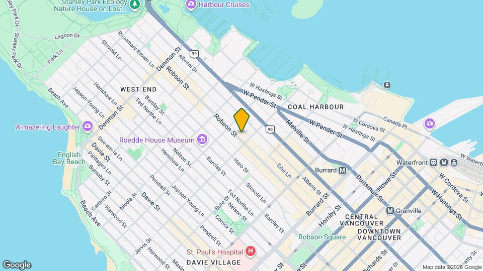 789 Jervis St Map and Location Details