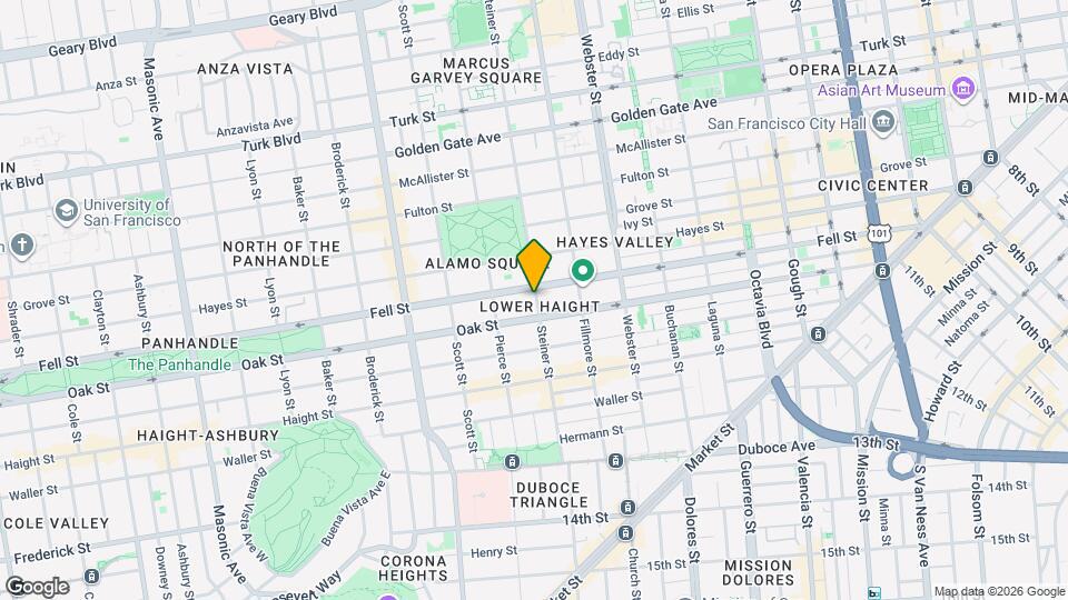 563 Steiner St Map and Location Details