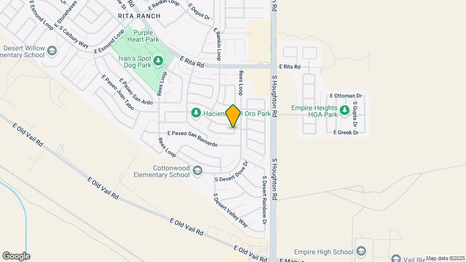 10125 E Paseo San Rosendo Map and Location Details