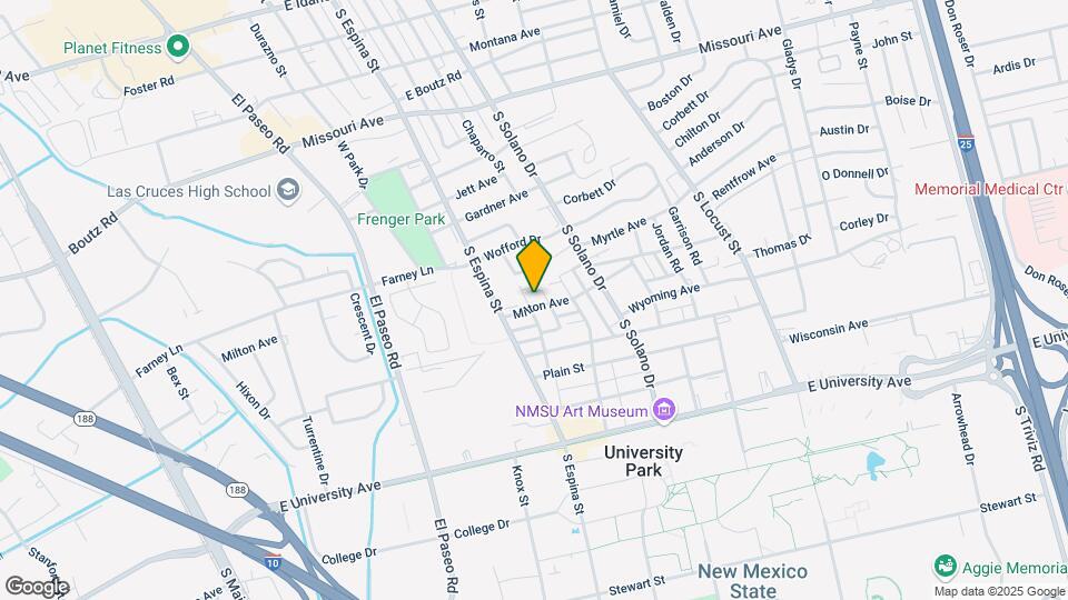 1105 Milton Rd Map and Location Details