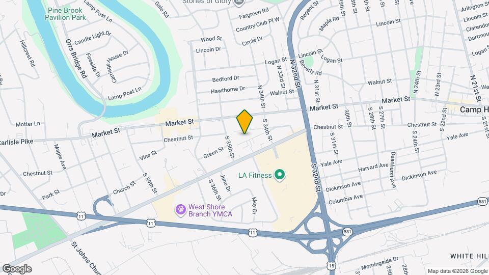 3440 Green St Map and Location Details