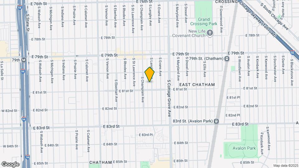 8040 S Langley Ave Map and Location Details