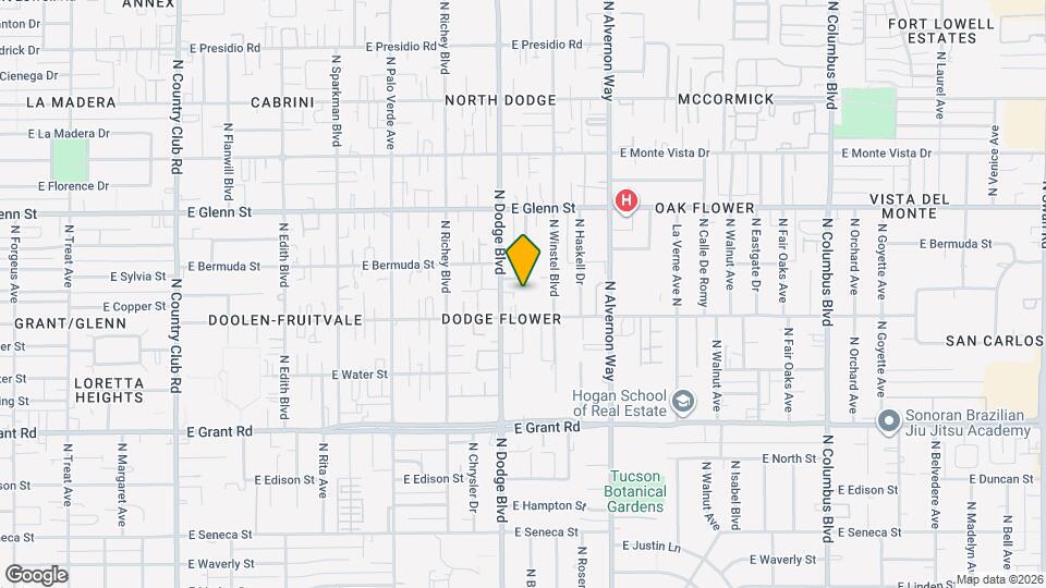 3773 E Flower St Map and Location Details