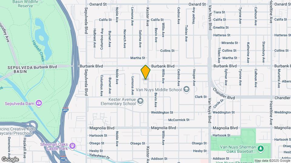 5461 Kester Ave Map and Location Details