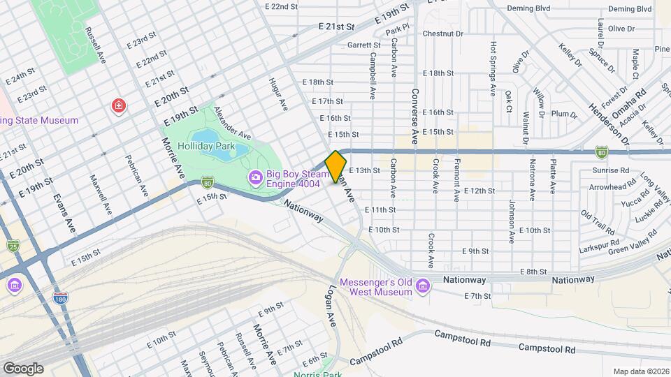 1607 E 13th St Map and Location Details