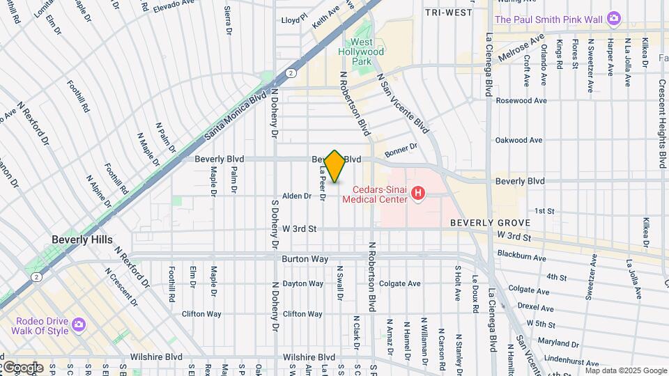 107 N Swall Dr Map and Location Details