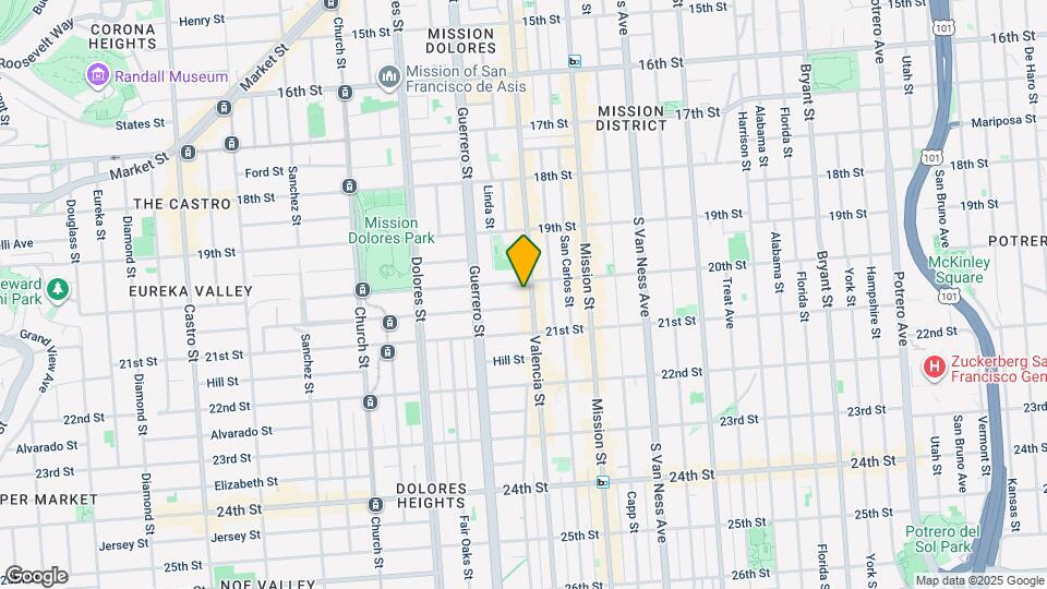 920 Valencia St Mapa y Detalles de la Ubicación