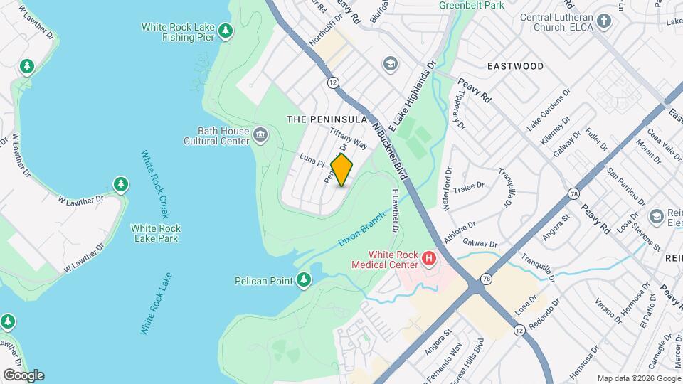 9233 E Lake Highlands Dr Map and Location Details