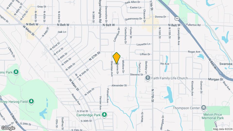 1621 Sherborne Dr Map and Location Details