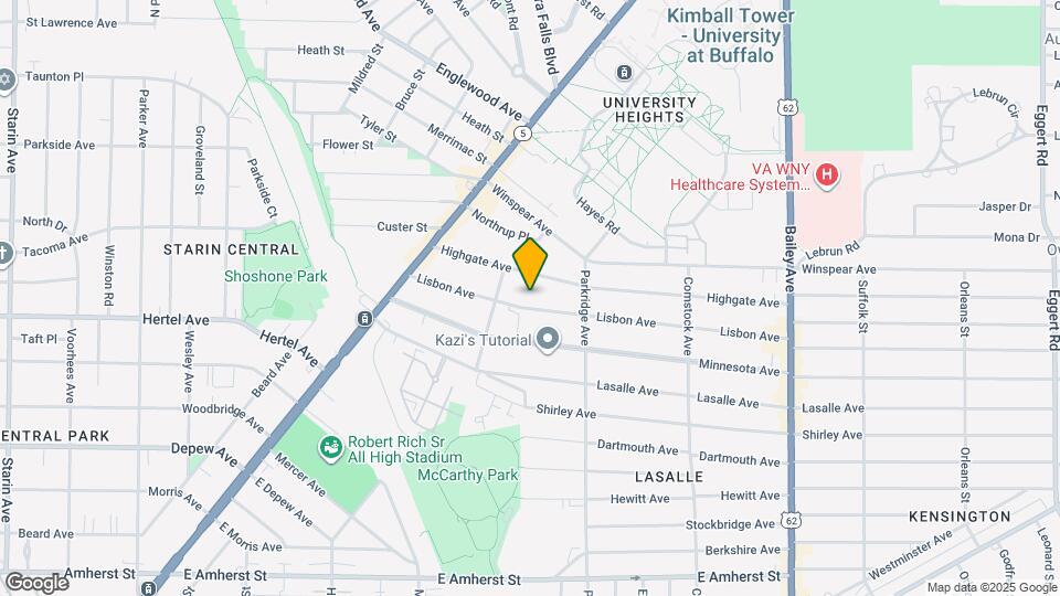 126 Lisbon Ave, Unit lower Map and Location Details