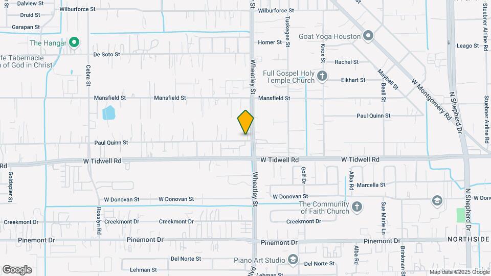 1102 Paul Quinn St Map and Location Details