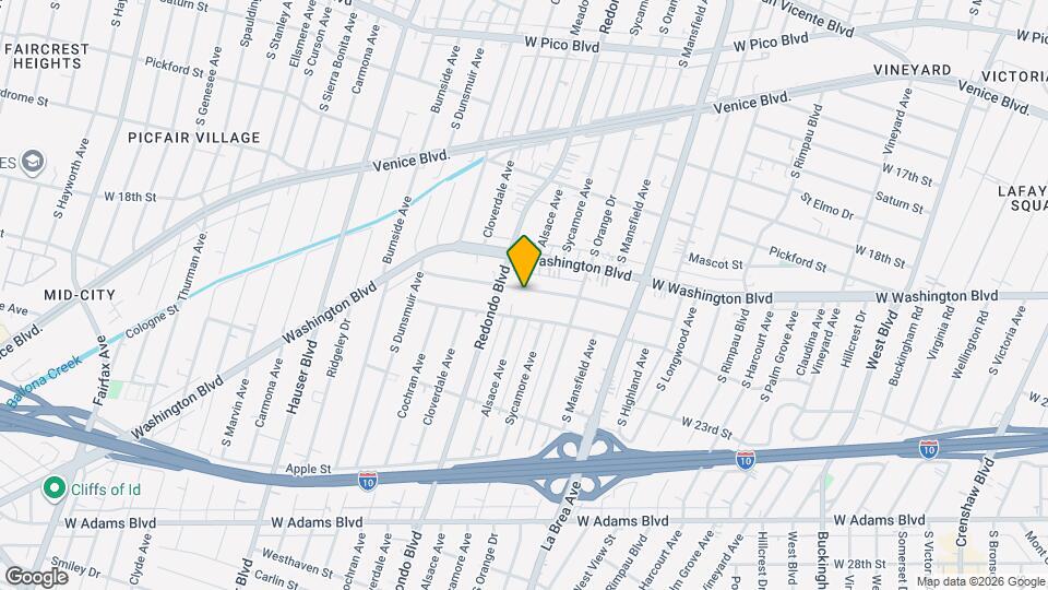 5130 1/2 20th St, Unit HALF Map and Location Details