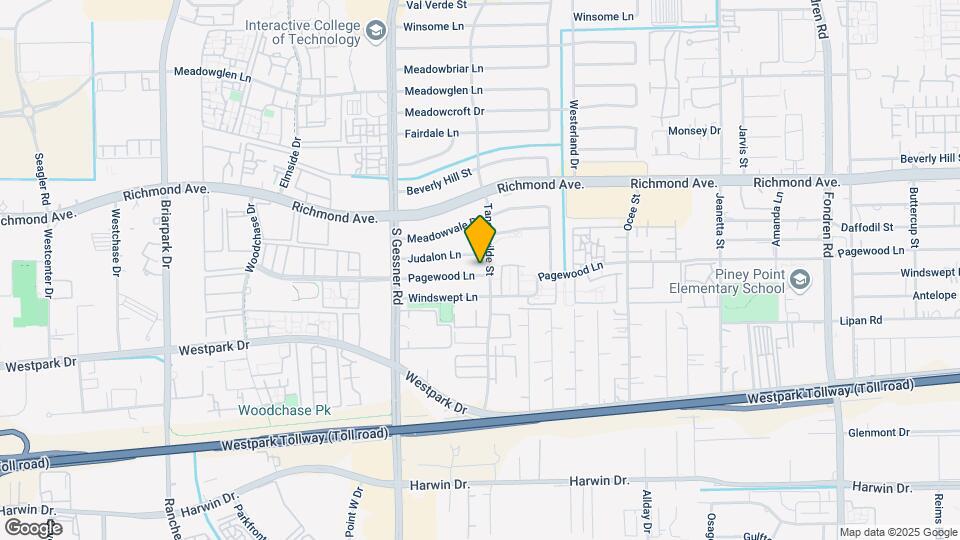 9606 Pagewood Ln Map and Location Details