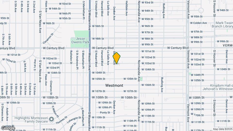 1550 1/2 W 103rd St Map and Location Details