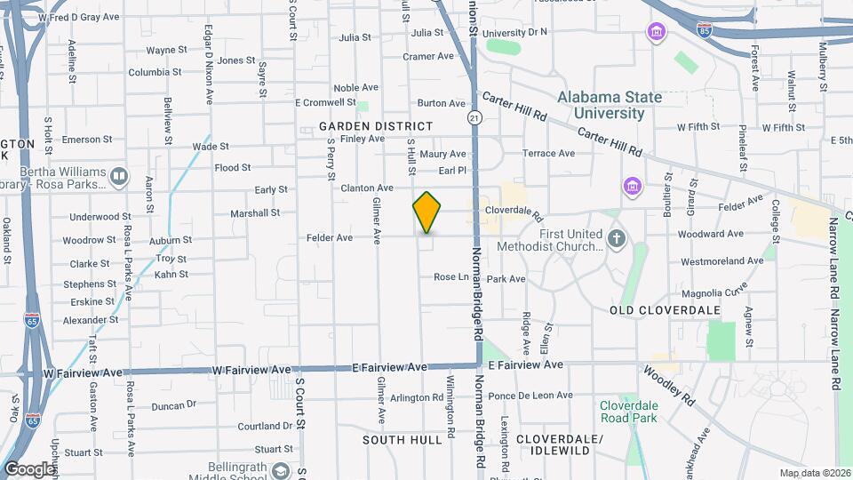 1813 S Hull St Map and Location Details