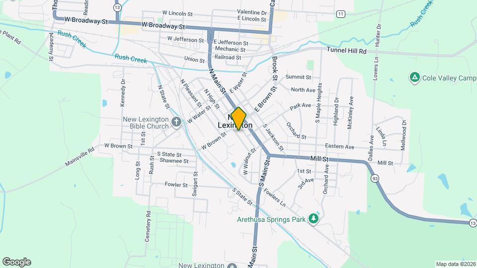 121 S High St Mapa y Detalles de la Ubicación