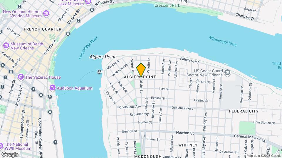 3525 Olivier St Map and Location Details