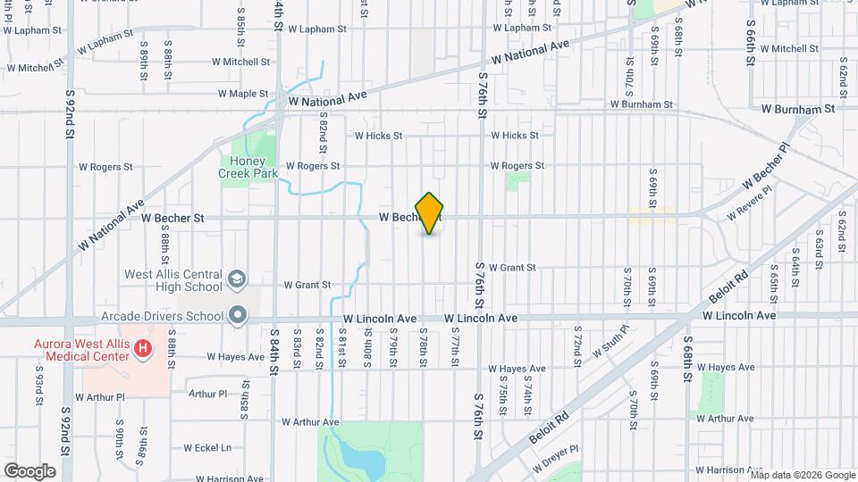 2136 S 78th St, Unit Upper Map and Location Details