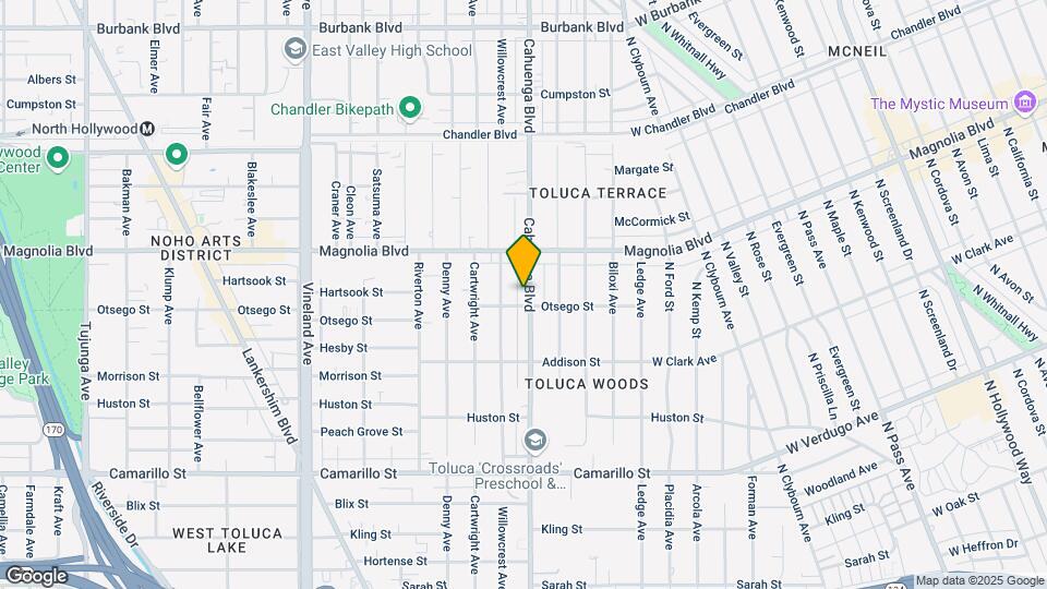 5111 Cahuenga Blvd Map and Location Details